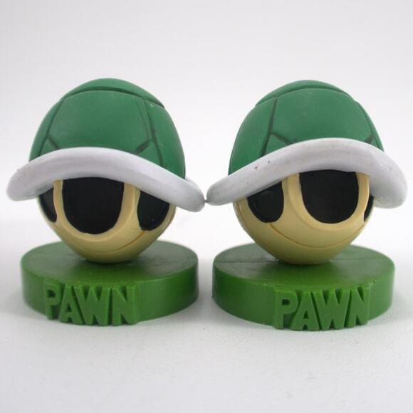 Nintendo Super Mario Chess Game Replacement Pawn Turtle 2 Piece Toy 2009 - Picture 1 of 6